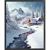 Snow Cabin-11CT Stamped Cross Stitch 40*50cm tapestrymarket