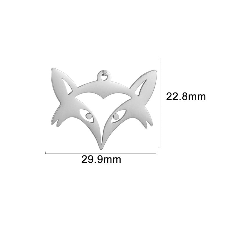 1 Piece 304 Stainless Steel Animal Pendant Jewelry Accessories