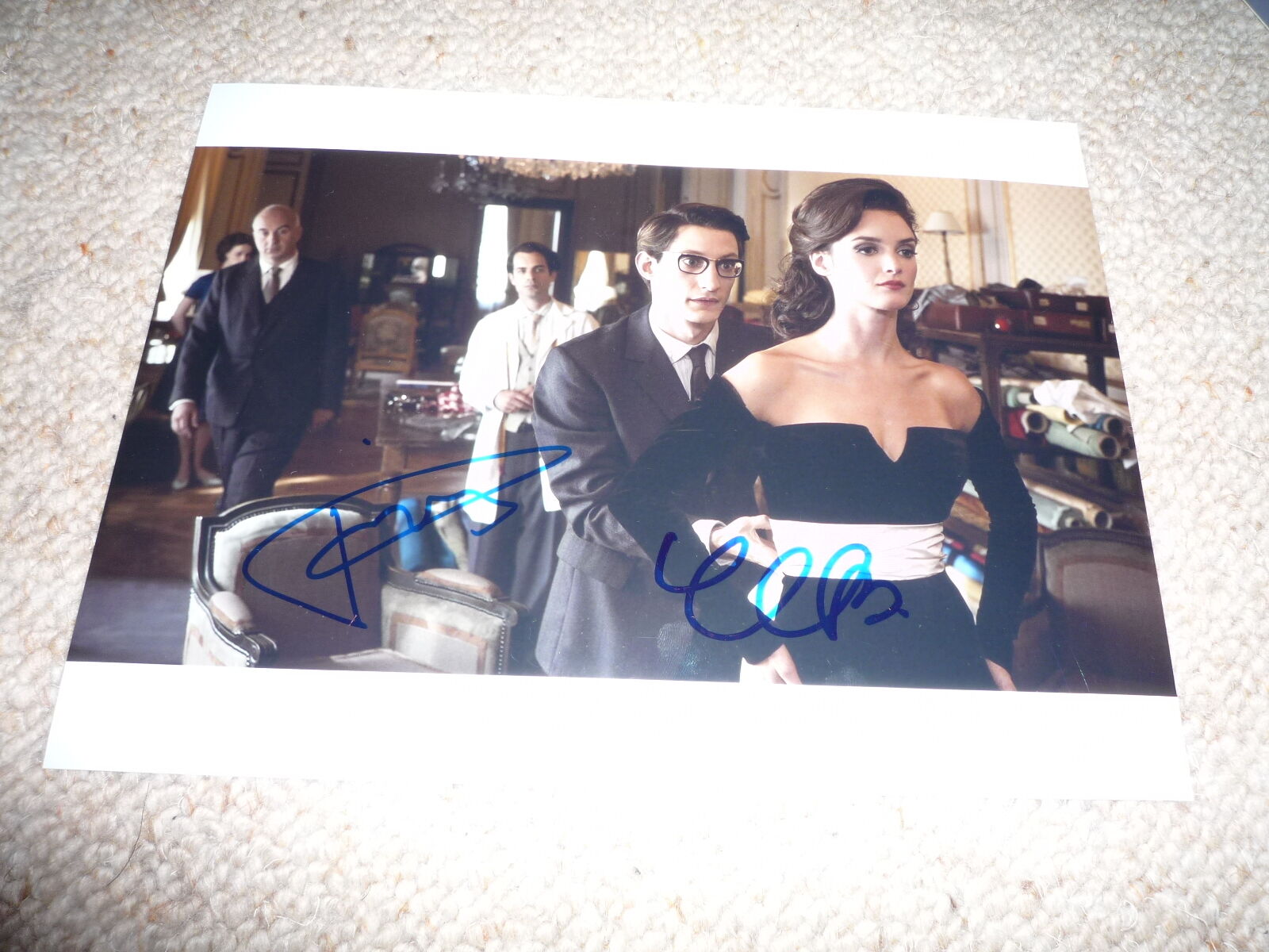 PIERRE NINEY & CHARLOTTE LE BON signed autograph IP 8x11 YVES SAINT LAURENT