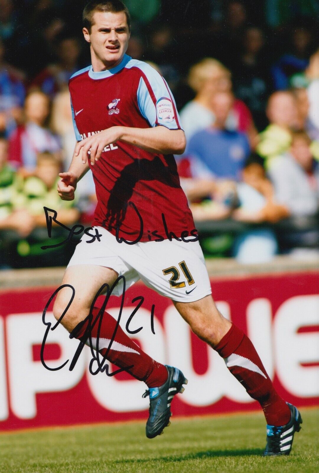 Eddie Nolan Hand Signed 12x8 Photo Poster painting - Scunthorpe United Autograph.