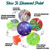 6pcs DIY Starry Sky Diamond Painting Acrylic Coasters