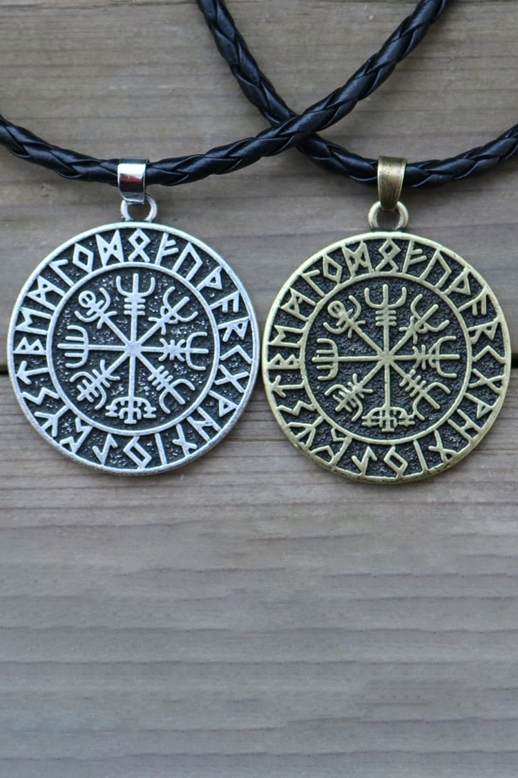 Tiboyz Viking Compass Rune Necklace