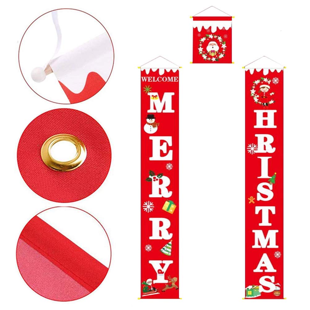 

Christmas ornaments door curtain door hanging couplets hanging flags, 501 Original