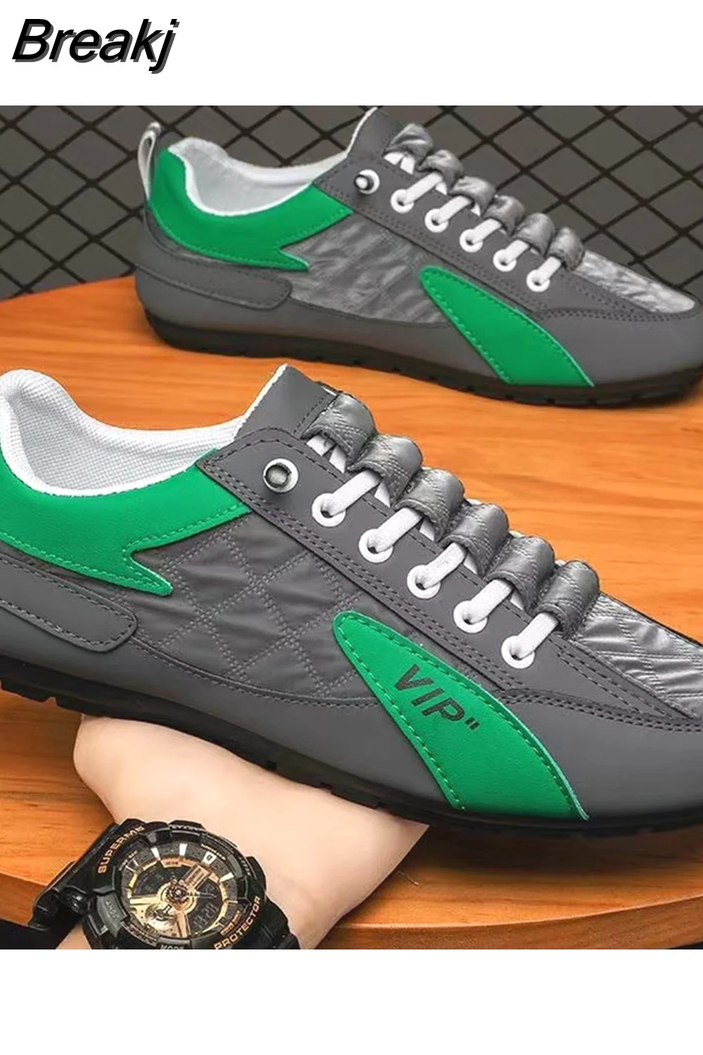 Breakj men 2023 New Style lat-soled Wild Flat-bottomed Summer Thin Section Baotou Half Slippers