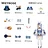 [Wetrose] In Stock Hololive JP Usada Pekora 兎田ぺこら Pe-kyonshi Chinese Zombie Girl Outfit Cosplay Costume コスプレ衣装