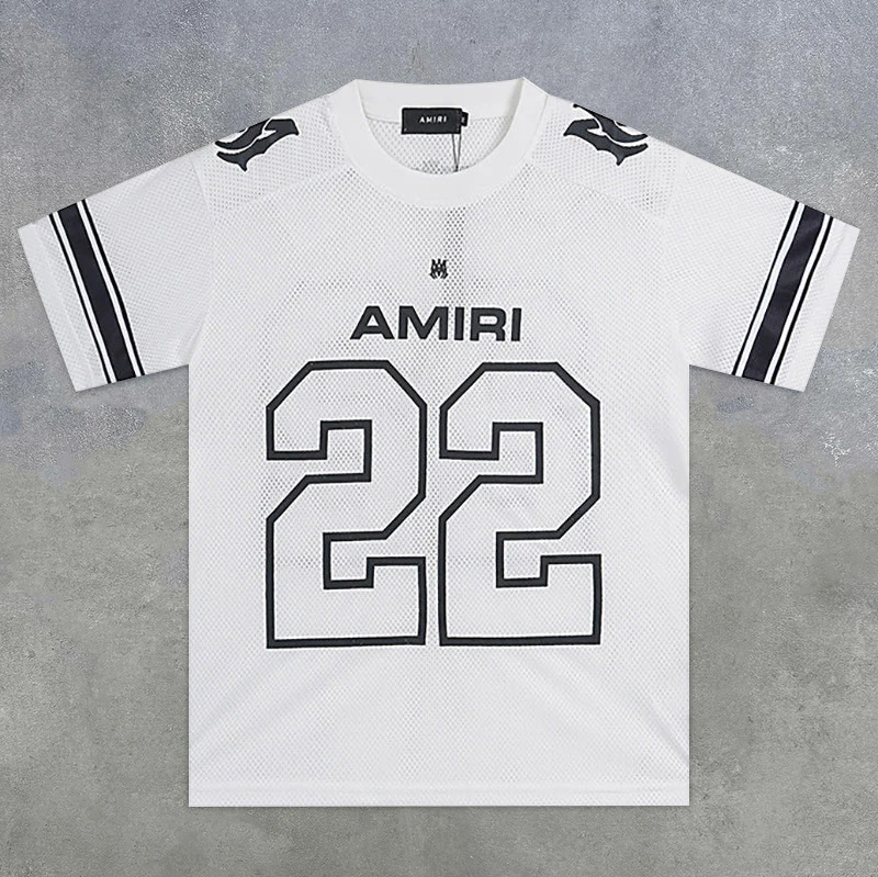 Amiri "22 Skater" White Short Sleeve Jersey T-Shirt