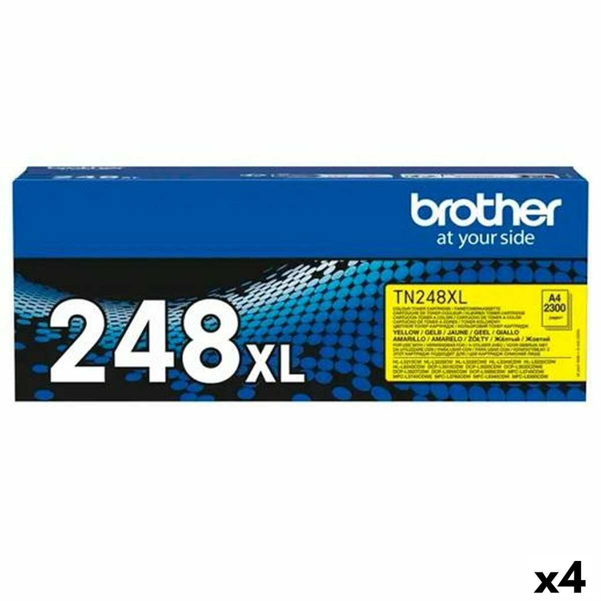Toner Brother HLL3220CW 3240CDW DCPL3520CDW 3560CDW MFCL3740CDW 3760CDW HLL8230CDW 8240CDW MFCL8340CDW 8390CDW Yellow (4 Units)