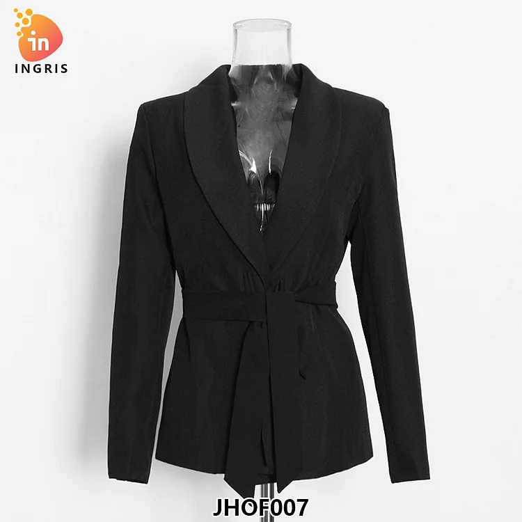 New Fashion Two Piece Set Women Clothing Business Formal Ladies Suit Pink Blazer and Pants Custom Sets Polyester Woven V-neck-JHOF007