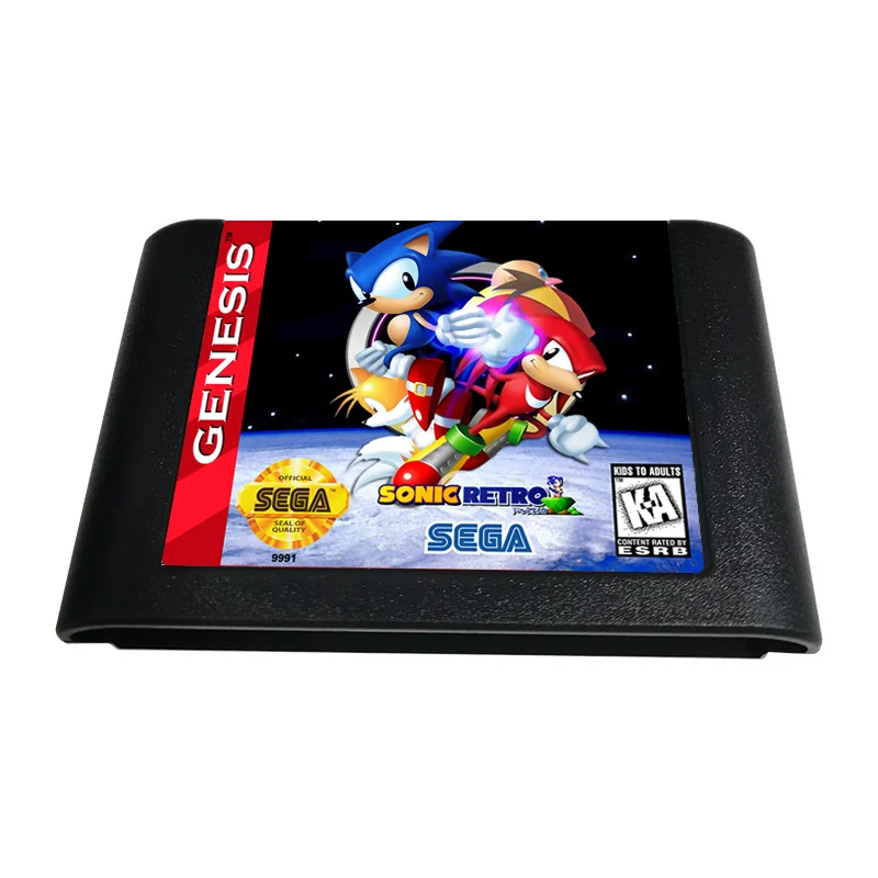 SONIC CLASSIC HEROES MD Game For SEGA Genesis & Mega Drive - 16 Bit Game Cartridge
