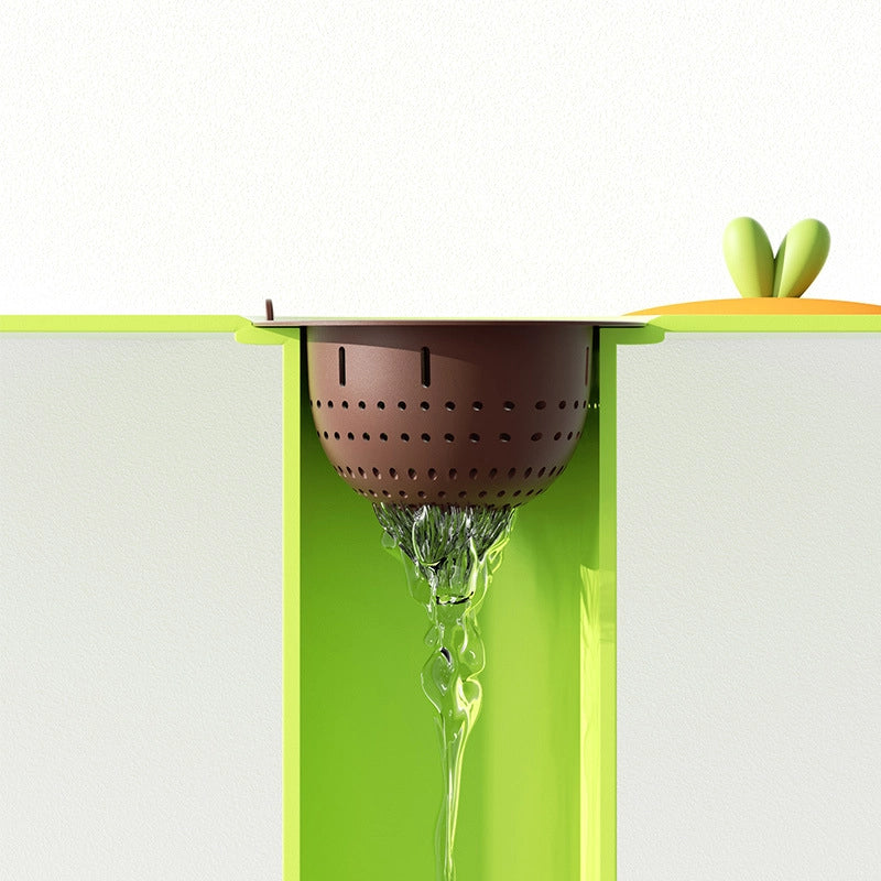 Casual Cartoon Style Minimalist Geometric TPR Floor Drain Cover 1 Piece