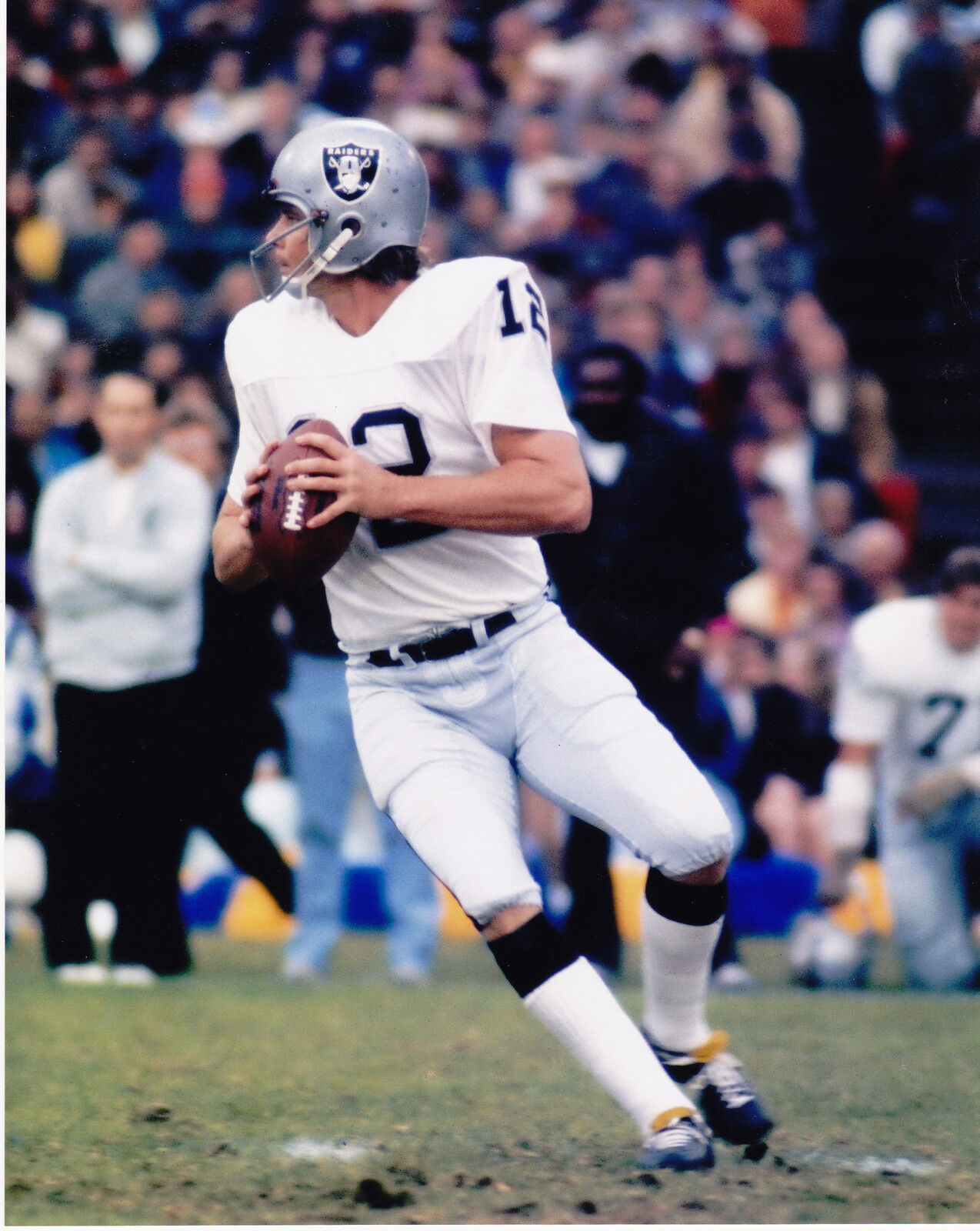 KEN STABLER OAKLAND RAIDERS ACTION 8x10 Photo Poster painting