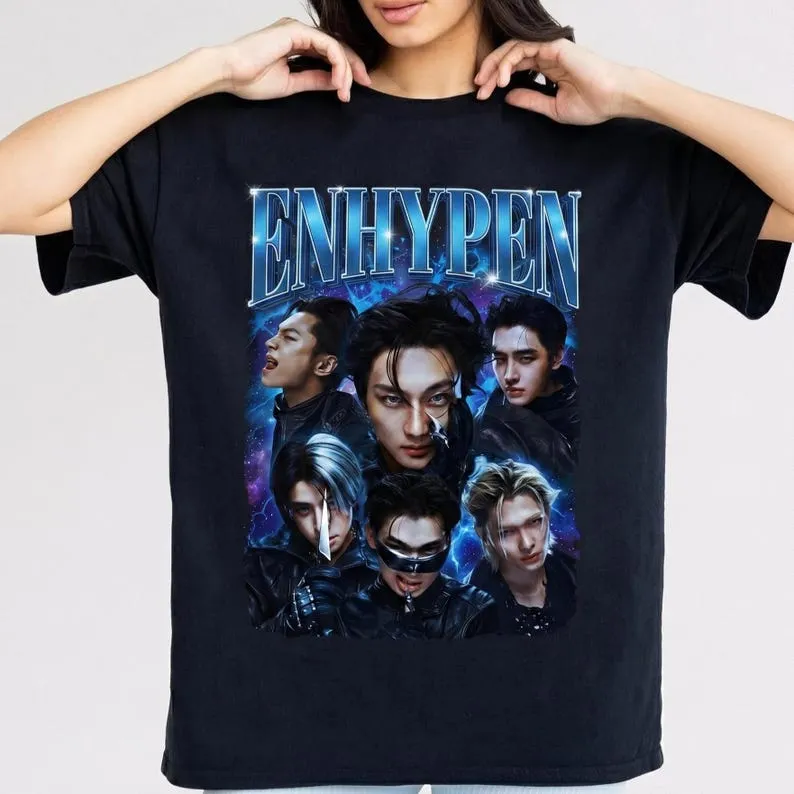 ENHYPEN Blood Saga World Tour S/S T-Shirt (Charcoal)