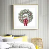 (Stamped/Counted) Christmas Wreath - 11CT/14CT Stamped Cross Stitch 40*40cm/15.75*15.75in