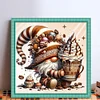 Coffee Gnome - 11CT Stamped Cross Stitch - 40*40cm