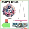 DIY Mother Mary Acrylic Diamond Painting Hanging Pendant