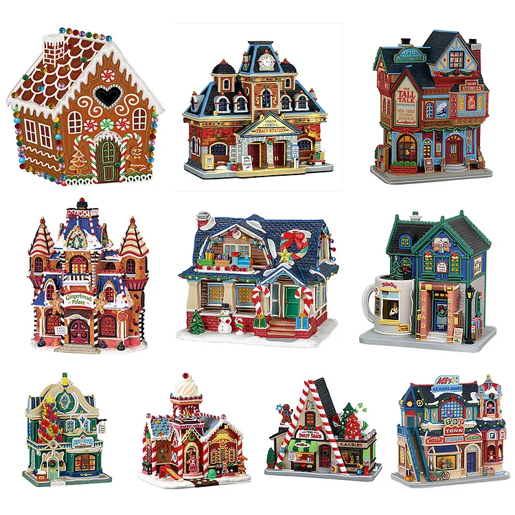 5D Diamond Painting Disney Christmas Train Station Kit