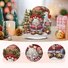 2D Flat Christmas Print DIY Diamond Painting Desktop Ornaments Kit Table Decor