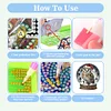 Christmas Crystal Ball Design 2D Flat Acrylic DIY Diamond Painting Clock Kit