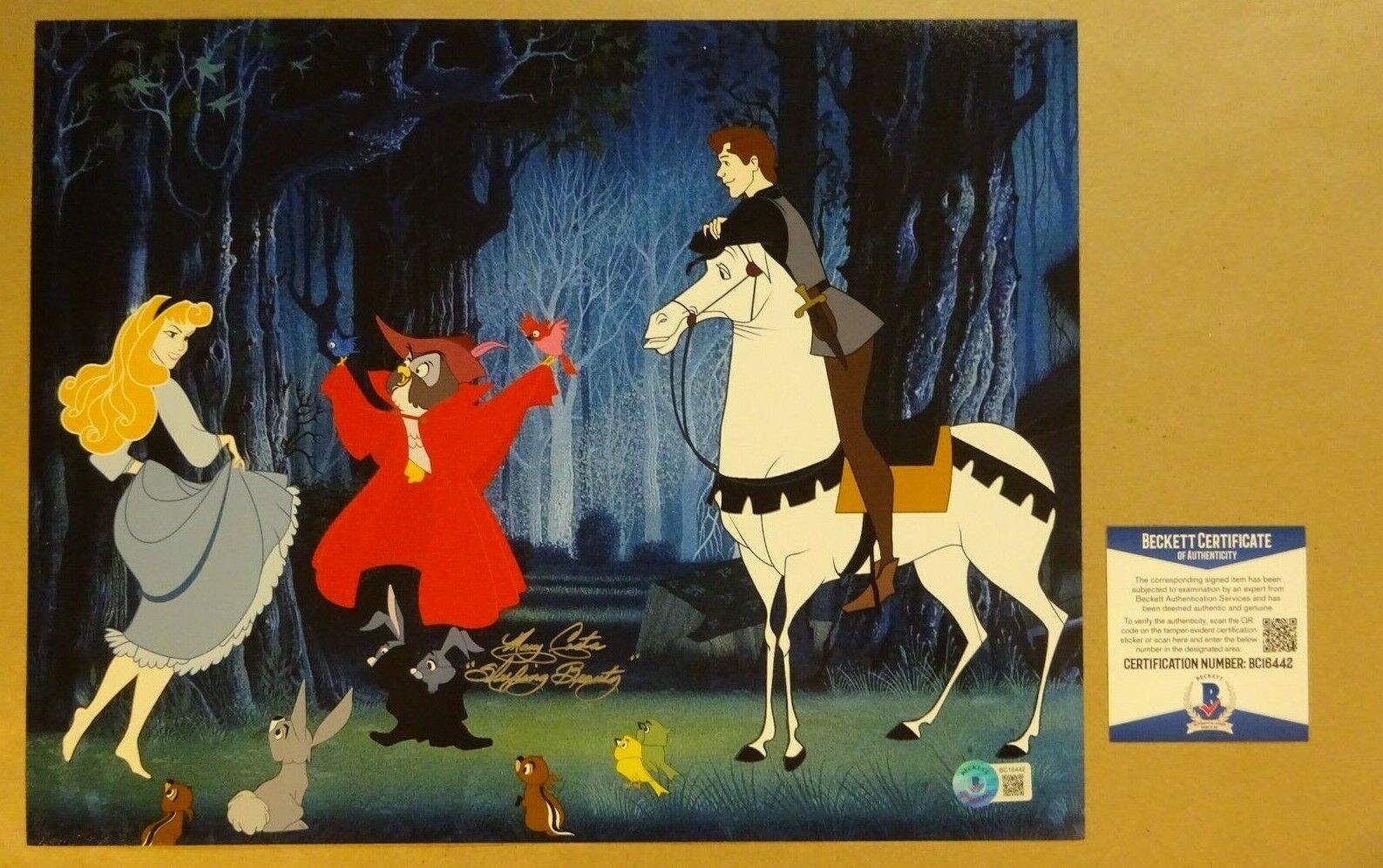 Signed MARY COSTA Autographed Sleeping Beauty Photo Poster painting 11X14 BECKETT COA