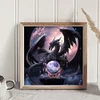 Dragon And Crystal Ball-Full Embroidery 3 Strands 11CT Stamped Cross Stitch-40*40CM