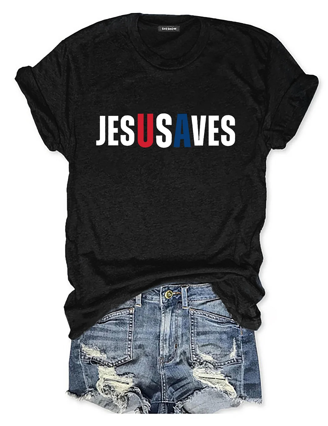 Jesus Saves USA T-shirt