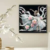 Diamond Painting-DIY Crystal Rhinestone White-dressed Dancing Girl(Box Packaging)