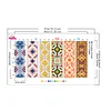 6pcs Mandala-DIY Stamped Cross Stitch Bookmark 47x28cm (Single-Sided)