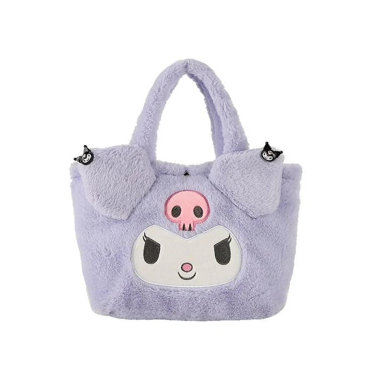 Kawaii Cinnamoroll Sanrio Plush Bag My Melody Anime Handbags Kt Cat Purin Dog Kuromi Plushie Free Shipping Backpack for Girls