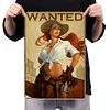 Cowgirl Pin Up Girl - Vintage Metal Signs - 20*30cm/30*40cm - Western