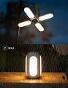 Outdoor Folding Camping Light 8000mAh Foldable LED Camping Light Power Bank 6 Modes Suspension