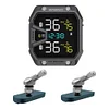 Motorcycle TPMS Tire Pressure Temperature Monitoring Alarm System with 2 Sensors