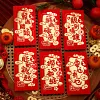 6PCS CNY Blessings Red Packet Envelope