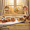 6 pi&egrave;ces de peinture en diamant automnale rurale DIY d&eacute;corations acryliques