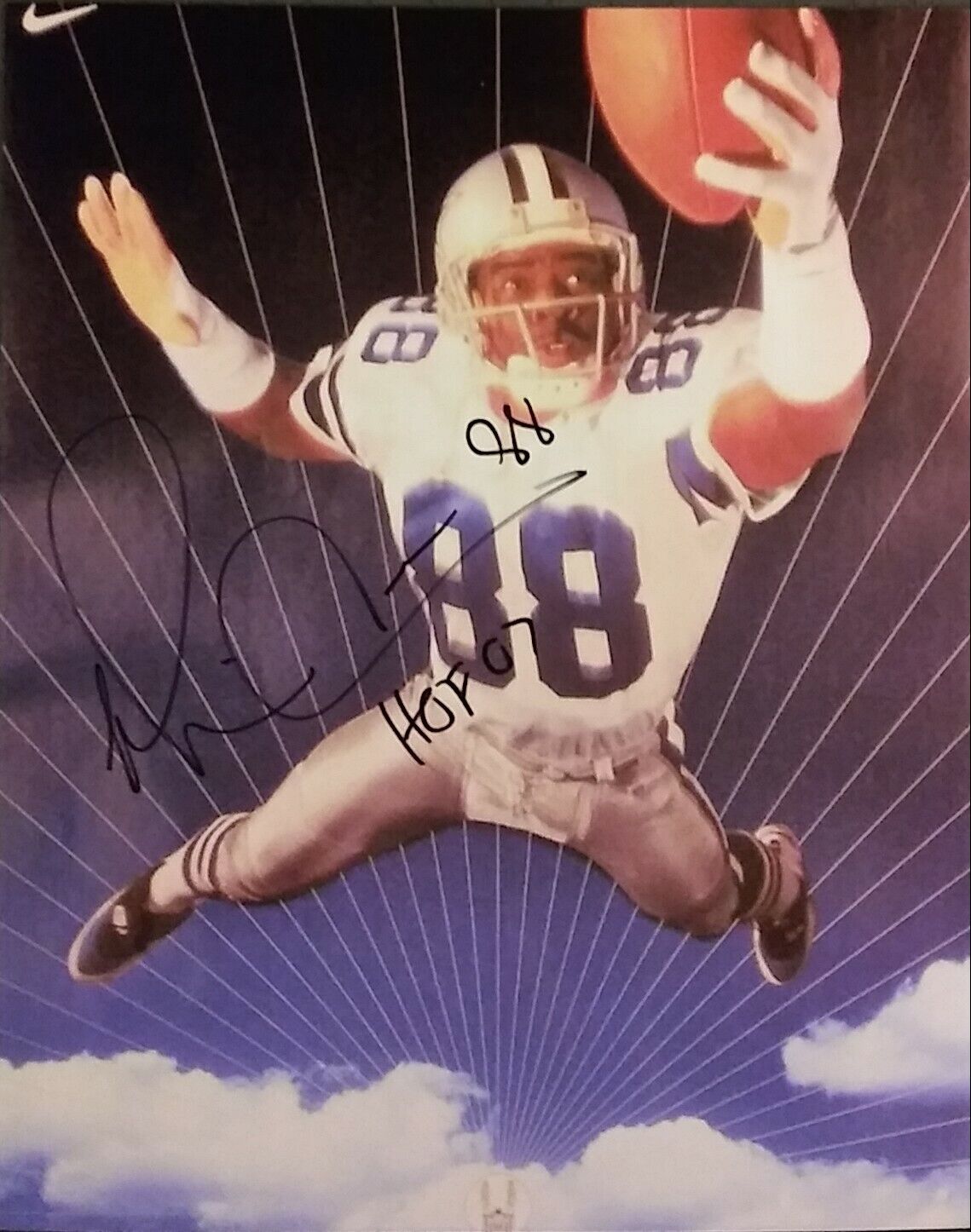 Michael Irvin signed 8x10