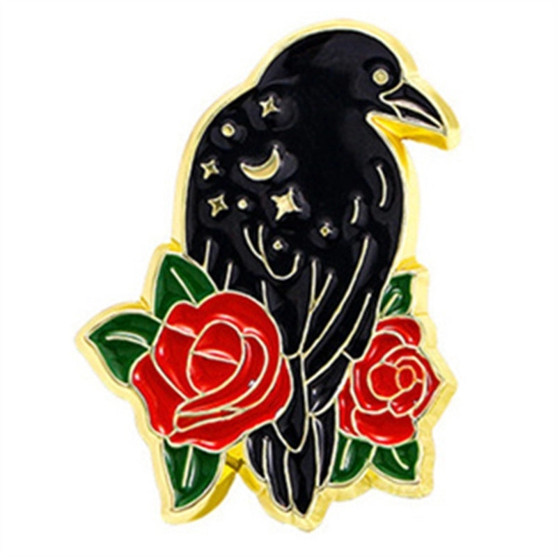 Casual Cartoon Style Cute Crow Animal Parrot Alloy Unisex Brooches