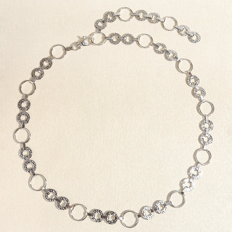 Casual Elegant Geometric Alloy Buckle Women’s Chain Belts