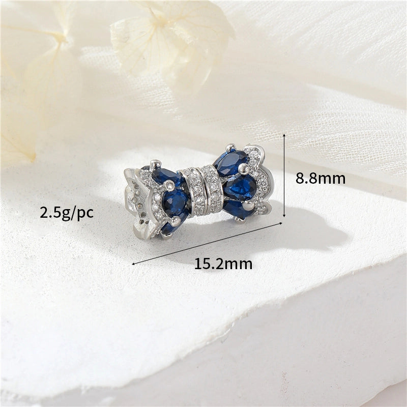 Zhongxing 14K Color Retaining Micro Inlaid Zircon Screw Buckle Small Waist Pearl Buckle DIY Bracelet Necklace Connecting Buckle Accessories