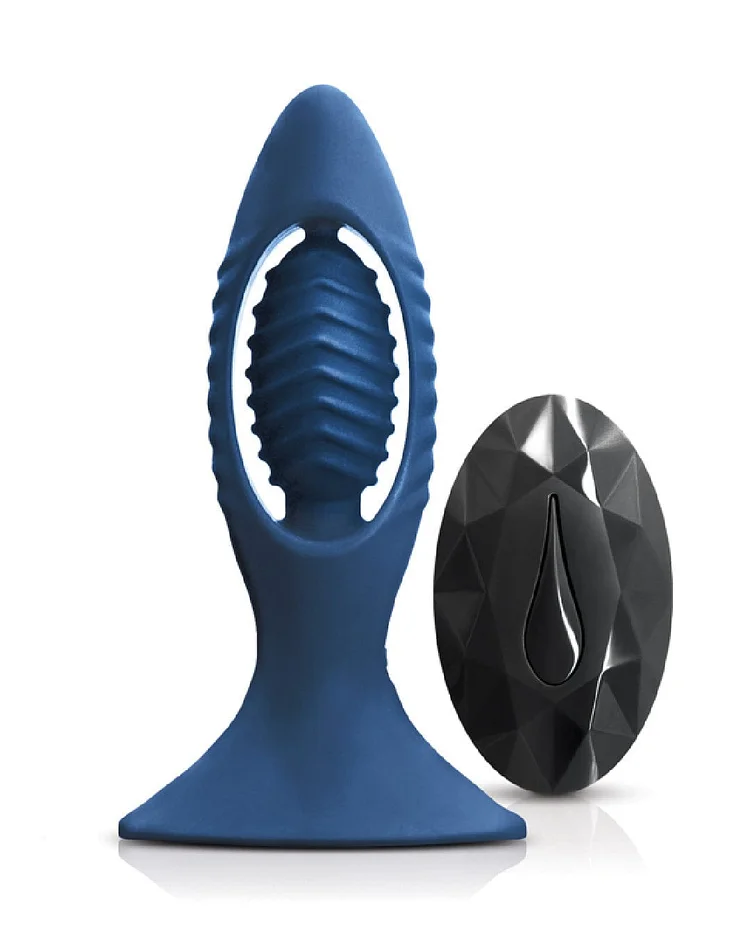 Pornhint Renegade Powerful Remote Control Anal Plug - Blue