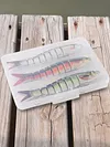 3Pcs Sinking Wobblers Fishing Lures Multi-Section Hard Bait for Pike Bass Trout
