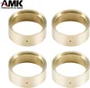 AMK 4Pcs SCX24 Brass Wheel Weights 1.0 Beadlock Wheels Bead Lock Rings for 1/24 RC Crawler Car TRX4M Updates 1/18 Scale Accessories