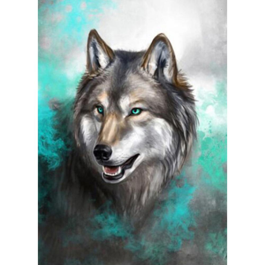 

30x40cm Round Drill Diamond Painting-Wolf, 501 Original
