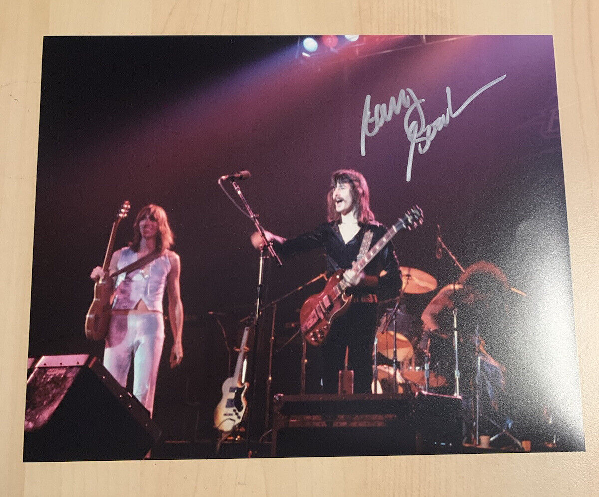 BARRY GOUDREAU HAND SIGNED 8x10 Photo Poster painting AUTOGRAPHED BOSTON ORIGINAL GUITARIST COA