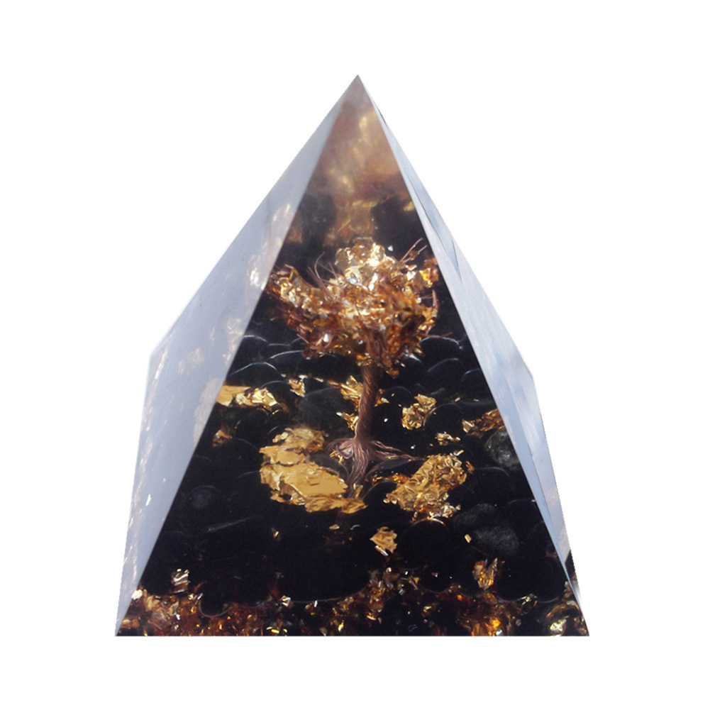 

5cm Natural Orgonite Pyramid Chakra, 501 Original