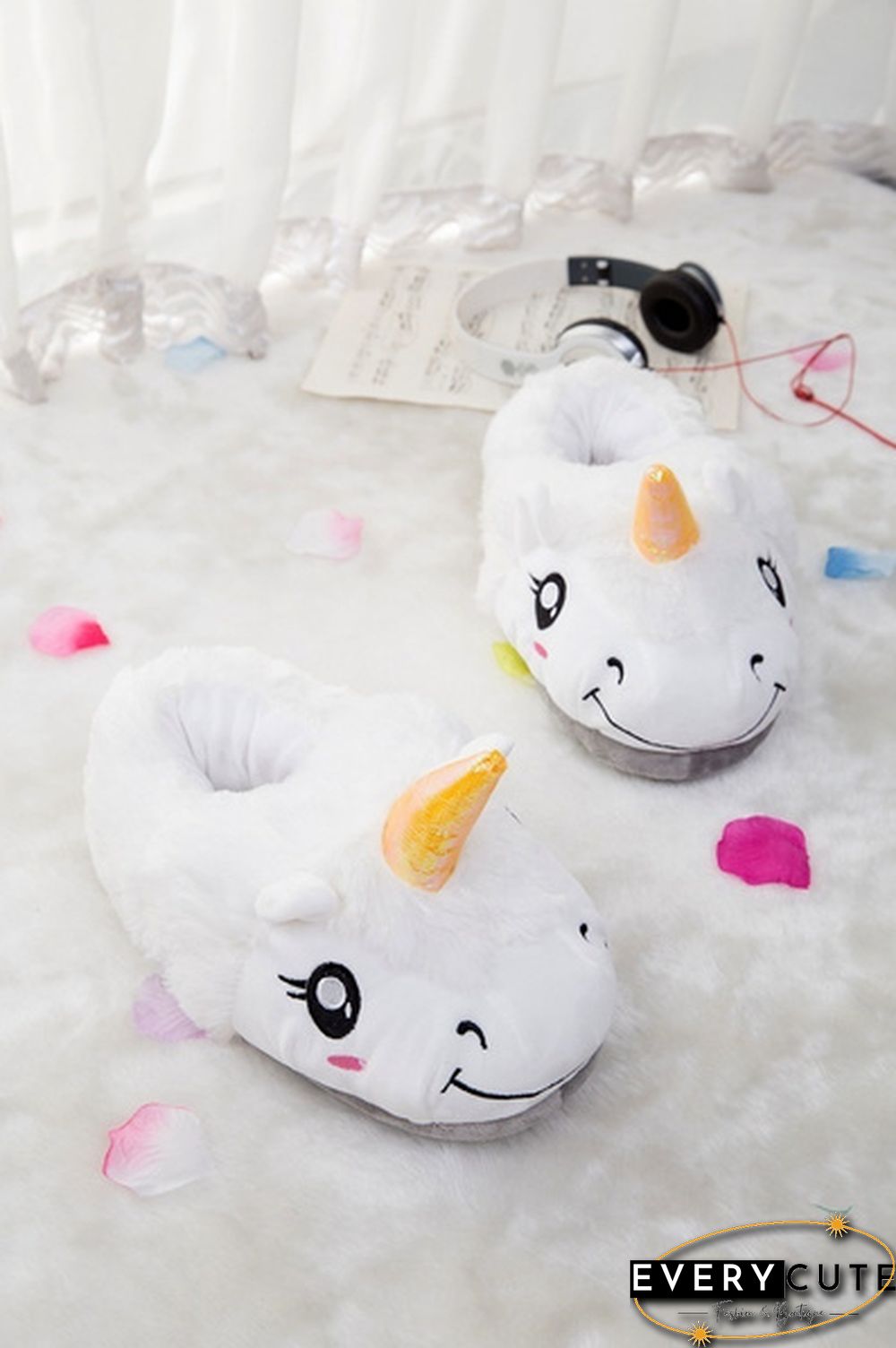 Winter Indoor Slippers Plush Home Shoes Unicorn Slippers For Grown Free Size Home Slippers Shoes Christmas Gift
