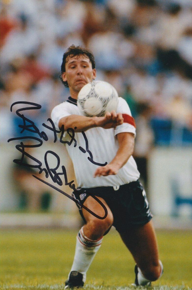 BRYAN ROBSON HAND SIGNED 6X4 Photo Poster painting ENGLAND FOOTBALL AUTOGRAPH 1