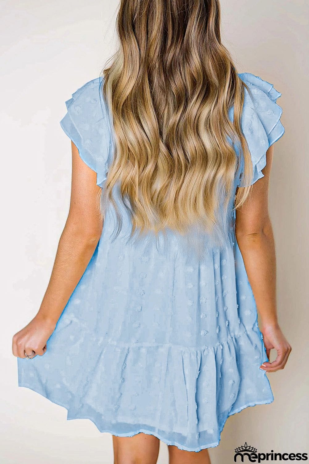 Swiss Dot Layered Mini Dress