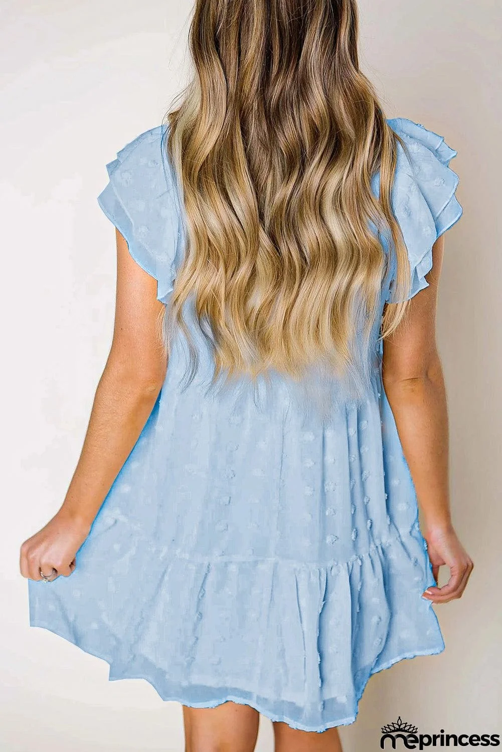 Swiss Dot Layered Mini Dress