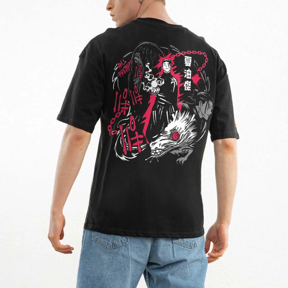 Jujutsu Kaisen Geto Suguru Oversize Printed Men's T-shirt