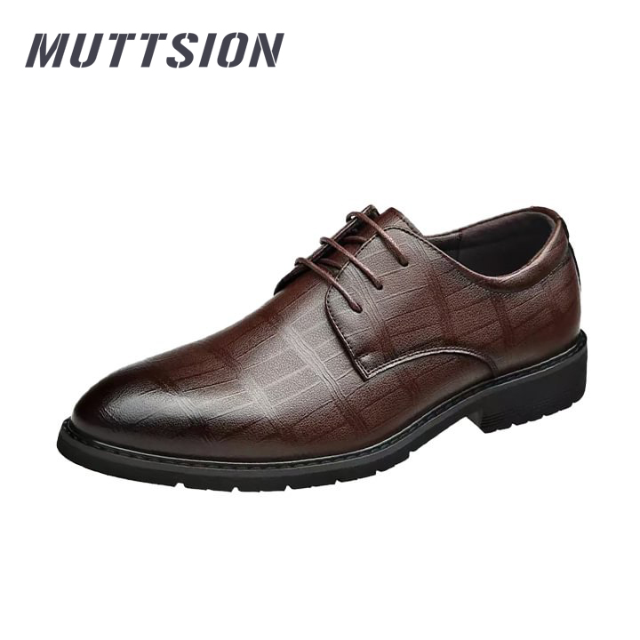 MUTTSION Ventilate Hollow Business Fallow All-match Fashion Leather Shoes MUTTSION.COM MUTTSION