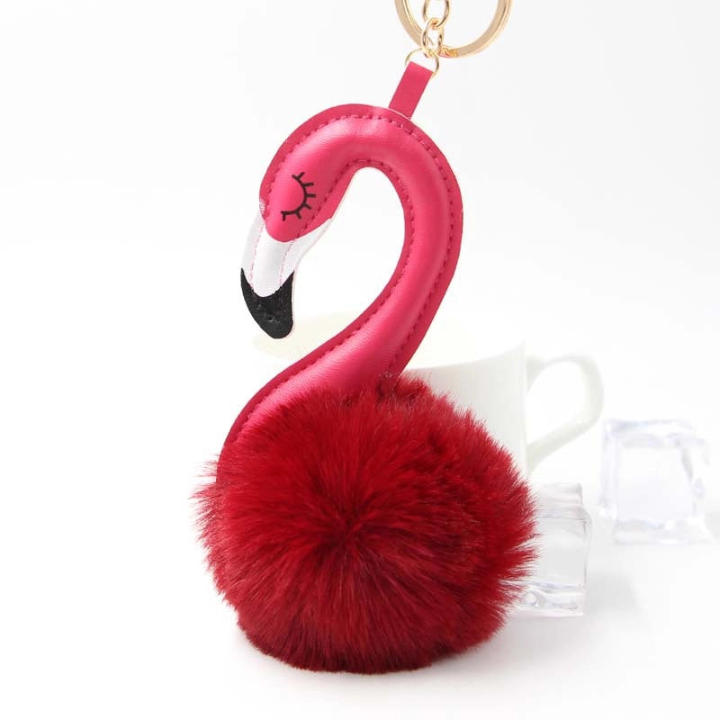Plush Flamingo Bag Charms